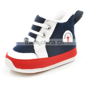 2016 XIAOLIUBAO Baby Product Warm Thick Winter Colored Cotton Soft Baby Shoes With TPR thumbnail-2