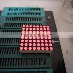 1.2" 8x8 Square Dot AMBER Color Dot Matrix LED Display thumbnail-5