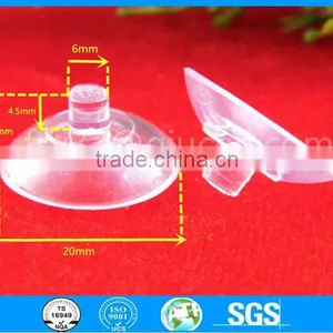 Eco-friendly Pvc Suction Cup 20mm Hollow Small Flat Head Suction Cup Glass Sucker Transparent Suction Cup thumbnail-2