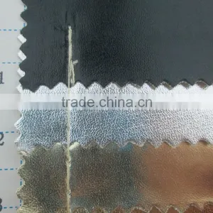 Metallic Luster Style Leather Fabric Pvc Synthetic Leather Textile Fabric for Bag Decorative Garment Sofa Faux Leather Fabrics thumbnail-2