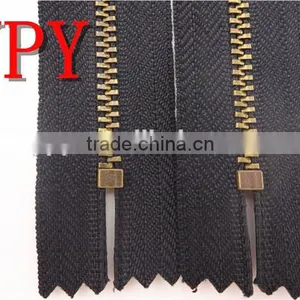 3# Antique Brass Close End YG Zipper thumbnail-3
