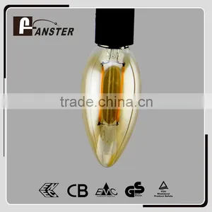Clear Housing E27 Dimmable LED Filament Bulb C35 4w E14 B22 thumbnail-3