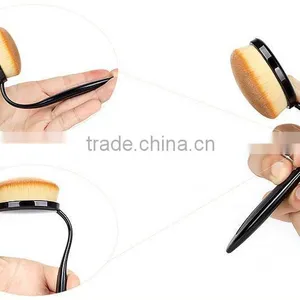 2016 Best Seller Tooth Brush Style Oval Makeup Brush Set, Eyebrow Eyeliner Lip Oval Makeup Brush thumbnail-5