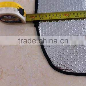 Foldable Sun Plain Car Visor PE Bubble Aluminum Foil With 2 Elastic Bands for Better Storage thumbnail-3