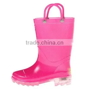 Kids Light-Up Solid Rain Boot thumbnail-5