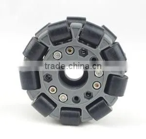 100mm Double Plastic Assemble Robot Omni Wheel W/Bearing Rollers 14041 thumbnail-1