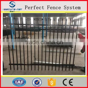 Wrought Iron Fence Galvanized Picket Fence Black Color thumbnail-1