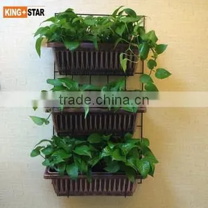 Herb Vertical Wall Planter With Pot thumbnail-1