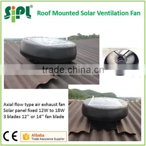 New Type Powerless Solar Panel Attached Ceiling Diffuser Ventilation Solar Roof Fan thumbnail-2