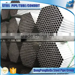 23.4mm Welded Pre Galvanzied 60GSM Round Steel Pipes thumbnail-2