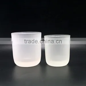Round Glass Candle Jars 6oz Candle Holders Clear/black/white/frosted Candle Jar thumbnail-5