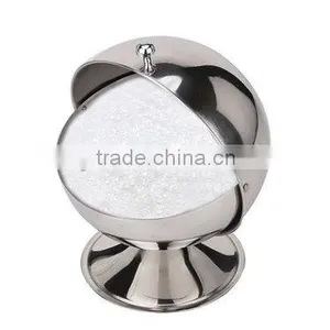 Stainless Steel Spice Jar Condiment Server Sugar Bowl With Rolltop Lid thumbnail-3