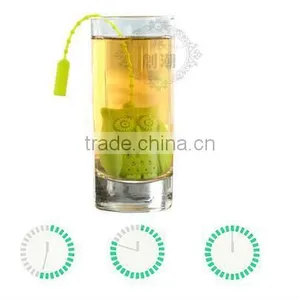 CY166 Owl Tea Infuser Adjustable Silicone Loose Leaf Tea Strainers thumbnail-1