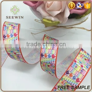 Wholesale Printed Valentine's Day Celebrate it Ribbon thumbnail-2