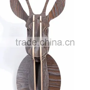 Cute Modern Style DIY Small Deer Head Christmas Animal Wall Hanging Decorations Expand Furniture thumbnail-1