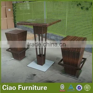 New Style Outdoor Bar Table and Chair High Table Set thumbnail-4