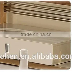 2016 New Arrival Deluxe Modern Living Room Stainless Steel Golden tv Stand Home Furniture thumbnail-3