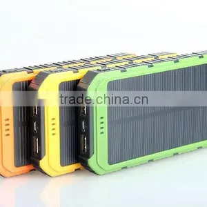 High Capacity Dual USB 20000mah Universal Solar Power Bank for Smart Phone thumbnail-1