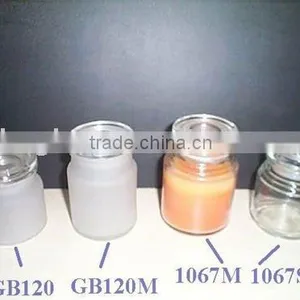 Frosted&clear Glass Jar thumbnail-1