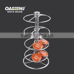 Metal Chrome Coffee Capsule Holder/Rack With a Cheap Price Free Standing thumbnail-1