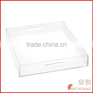 Clear Acrylic Serving Tray With Handles thumbnail-1