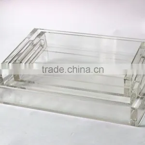 High Quality Custom OEM Clear Acrylic Tray/Crystal Tray thumbnail-4