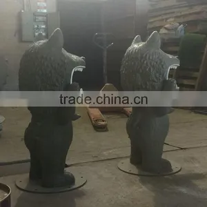 Fiberglass Wolf Statue Figure thumbnail-4