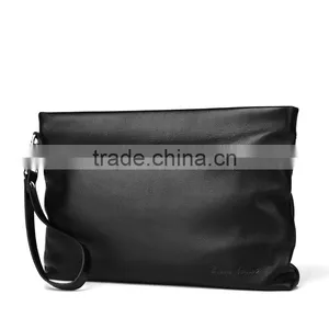 Hot Sell Designer Design Fashion Vintage Cowhide Leather Functional Wristlet Cell Phone Wallet Clutch Bag thumbnail-1