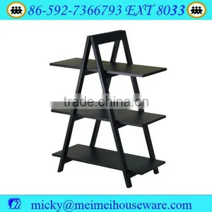 Antique Wooden Corner Triangle Bookcase Ladder Bookcase thumbnail-2