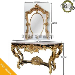 Arabic Living Room Furniture Baroque Style Console Table Sets thumbnail-1