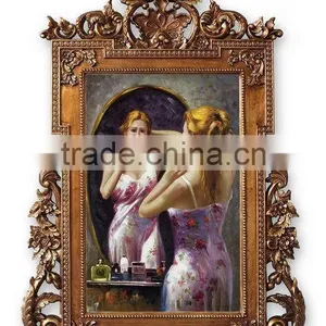 FA-195G-01 Vintage Hand Paintings for Home&hotel Decoration thumbnail-3