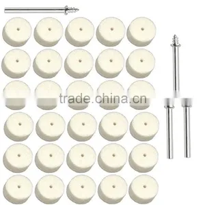 100% Hard Wool Felt Polishing Wheels for Stainless Steel Glass Marble thumbnail-6