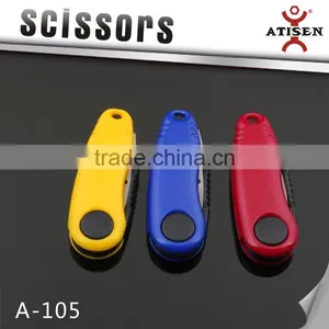Hot Sale Folding Mini Scissor With ABS Handle Colorful Thrum Fishing Thread Cutter A-105 thumbnail-3