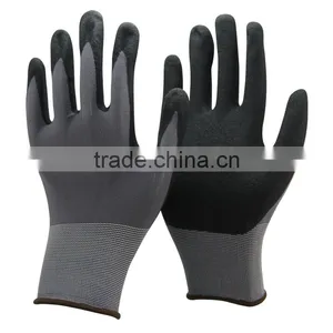 NMSAFETY 13 Gauge Black Nitrile Sandy Glove Manufacturers From China With CE Certificate thumbnail-1