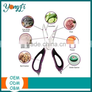 Multi-Functional Kitchen Scissors Shears With Magnetic Holder Heavy Duty Stainless Steel Kitchen Shears thumbnail-1