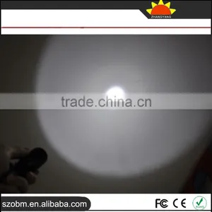 Wholesale OEM XP-E LED Portable Aerospace Aluminum Alloy Rechargeable Light LED Flashlight Torch thumbnail-5
