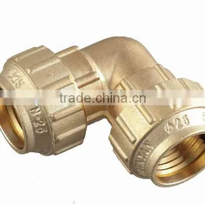 PE PIPE BRASS FITTING ELBOLW thumbnail-1