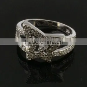 Diamond CZ Cocktail Ring thumbnail-1