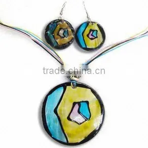 Fashion Paint Necklace Set, Color Jewelry Sets for Woman thumbnail-1