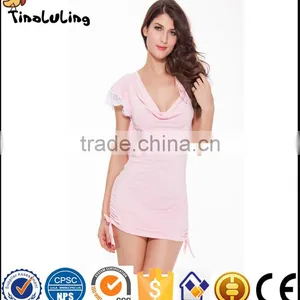 Hot Lady Sexy Transparent Lingeries Soft Lace Sexy Busty Babydoll Lingerie Manufactuer thumbnail-1