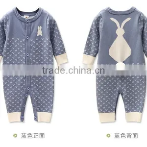Latets Toddler Infant Baby One Piece Winter Knitted Playsuit Romper thumbnail-4