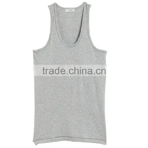 Fashion Cheap 100% Cotton Men Sleeveless Knitwear Camisole thumbnail-3