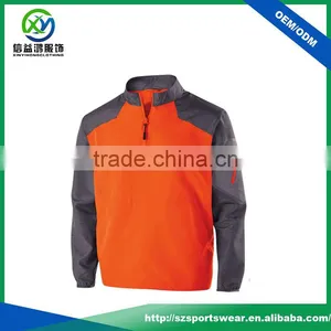 Print Pattern on the Sleeves and 1/4 Zip Design Men Pullover thumbnail-1