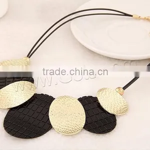 Waxed Cotton Cord Necklace High End Fashion Jewelry Necklace Wholesale Costume Ladies Necklace Jewelry thumbnail-3