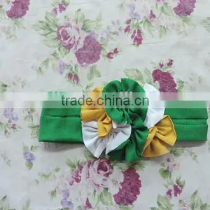New Arrival Girl Boutique Accessories Cotton Knit Elastic Baby Girls Hair Bands Wholesale Beautiful Children Flower Headbands thumbnail-3