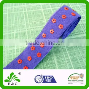 Oeko-tex100 Custom Color Design Soft Woven Silicone Print Elastic Tape thumbnail-1