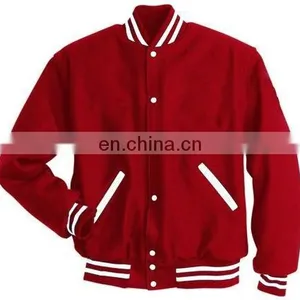 Wholesale Varsity Jacket With 2 Rows Button/american College Jacket/american Varsity Jacket thumbnail-1