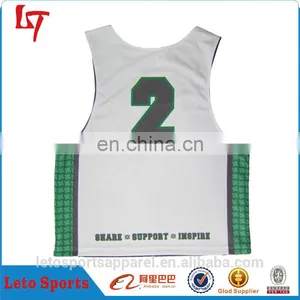 Sublimated Reversible Basketball Singlets Custom Mesh Jerseys thumbnail-4