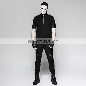Men's Biker Leather Gloves Punk Rave S-215 thumbnail-5