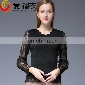 New Product Cheap Black Blouse Simple Design Factory thumbnail-3